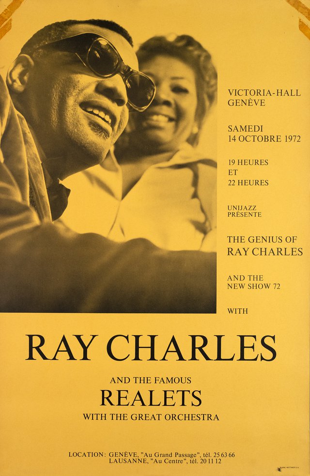 Ray Charles and the famous Realets with the Great Orchestra, Victoria Hall