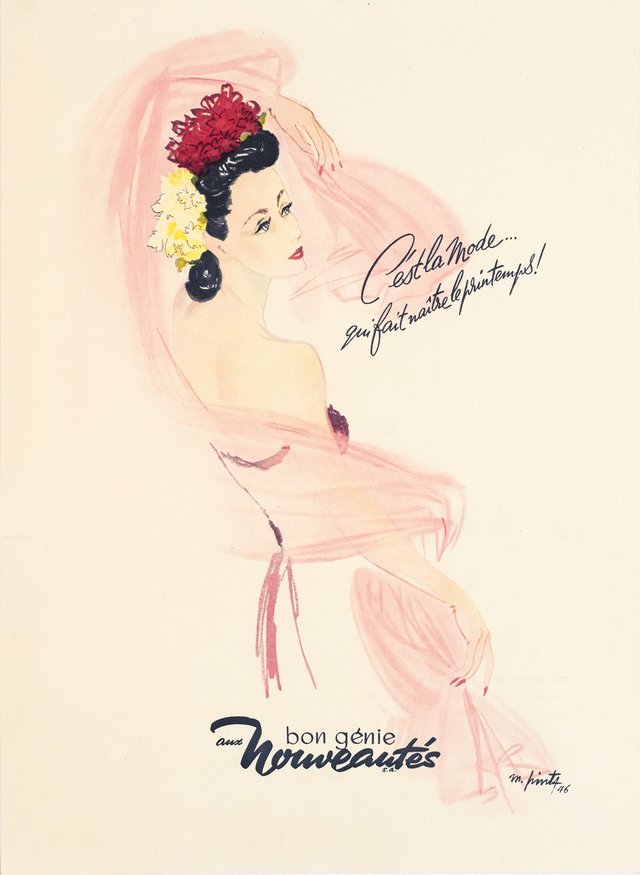 Bon Génie, Aux Nouveautés, C'est la mode... qui fait naître le printemps!