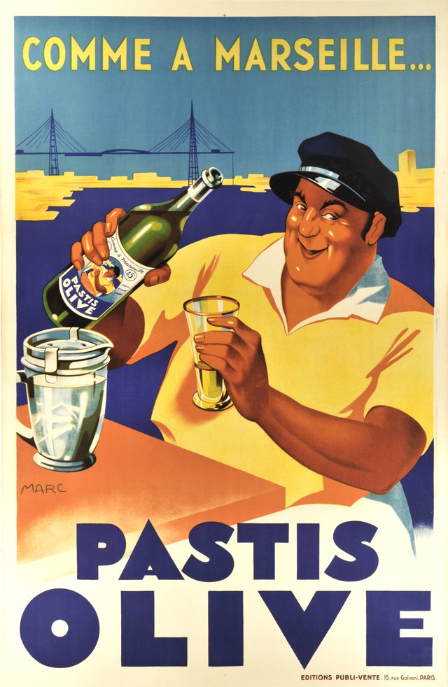 Comme à Marseille... Pastis Olive