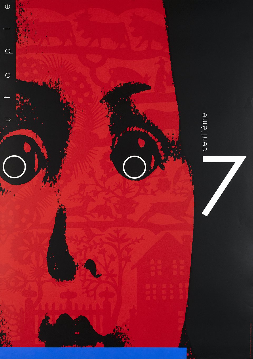 Utopie, 7 centième – Vintage poster – Jan SLETTENHAAR – 1991