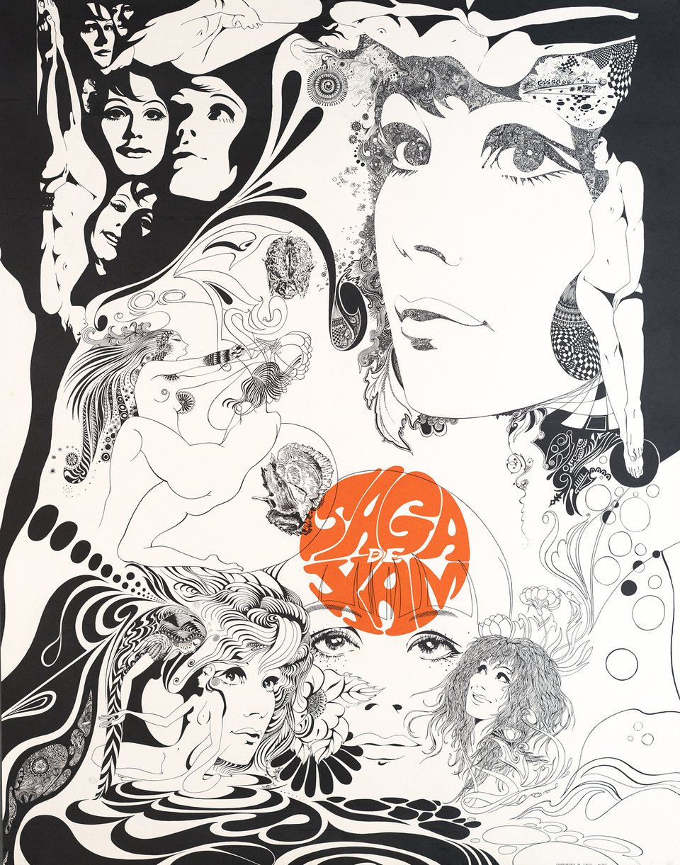 Saga de Xam – Affiche ancienne – Nicolas DEVIL – 1967