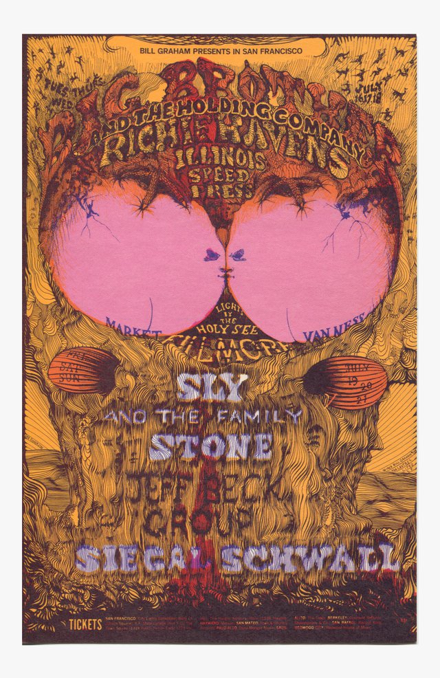 Big Brother and the Holding Company, Illinois Speed Press, Jeff Beck Group, Richie Havens, Siegal Schwall, Sly and the Family Stone