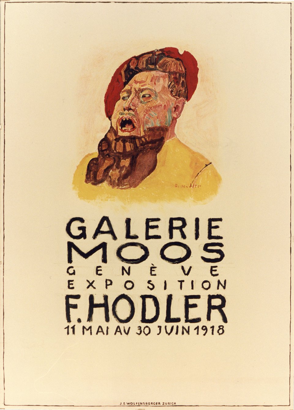 Expo Galerie Moos – Vintage poster – Ferdinand HODLER – 1918