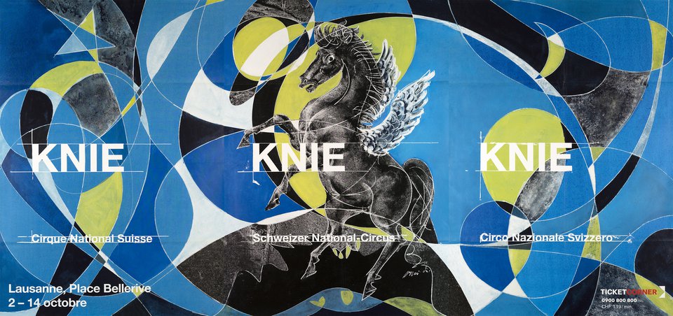 Knie, Cirque National Suisse – Vintage poster – Hans ERNI – 2008