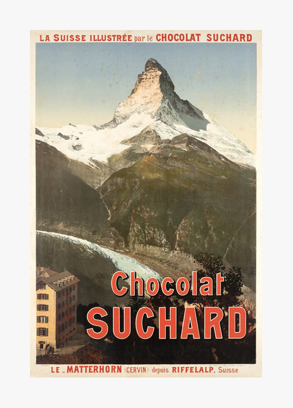 Chocolat Suchard, le Matterhorn – Affiche ancienne – ANONYMOUS – 1902