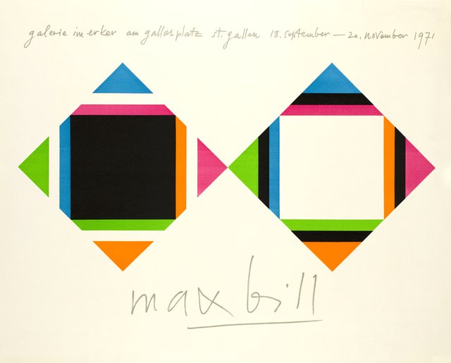 Max Bill, Galerie im Erker, am Gallusplatz, St-Gallen