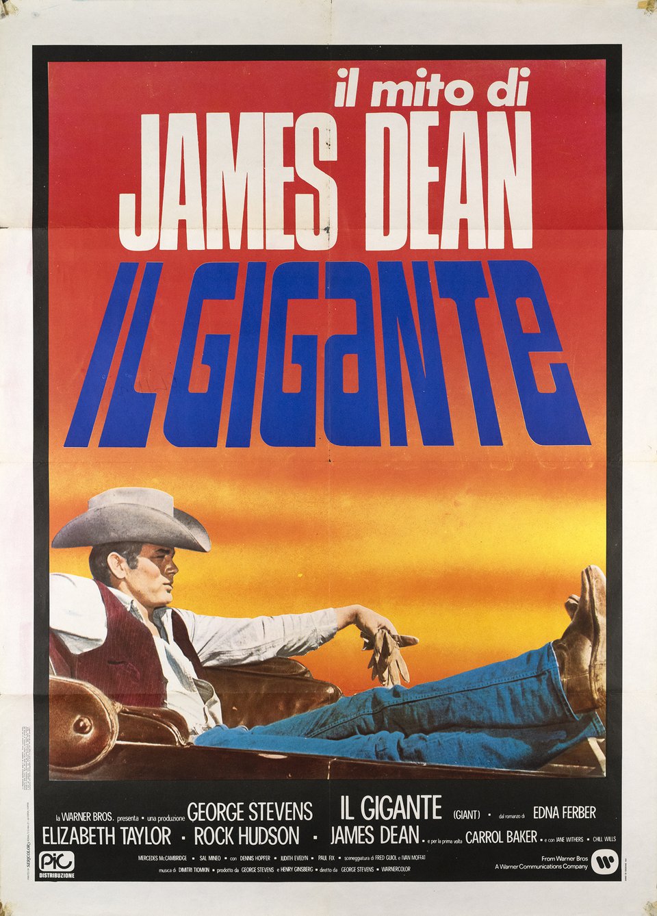 Il Gigante, Il mito di James Dean – Affiche ancienne – ANONYMOUS – 1957