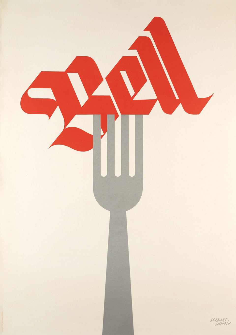 Bell – Vintage poster – Herbert LEUPIN – 1965