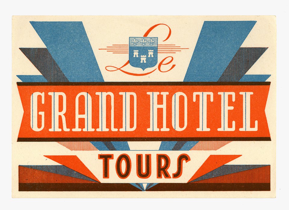 Grand Hotel, Tours – Affiche ancienne – ANONYMOUS – None