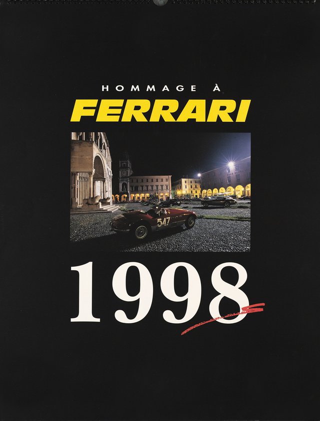 Calendrier Hommage à Ferrari 1998