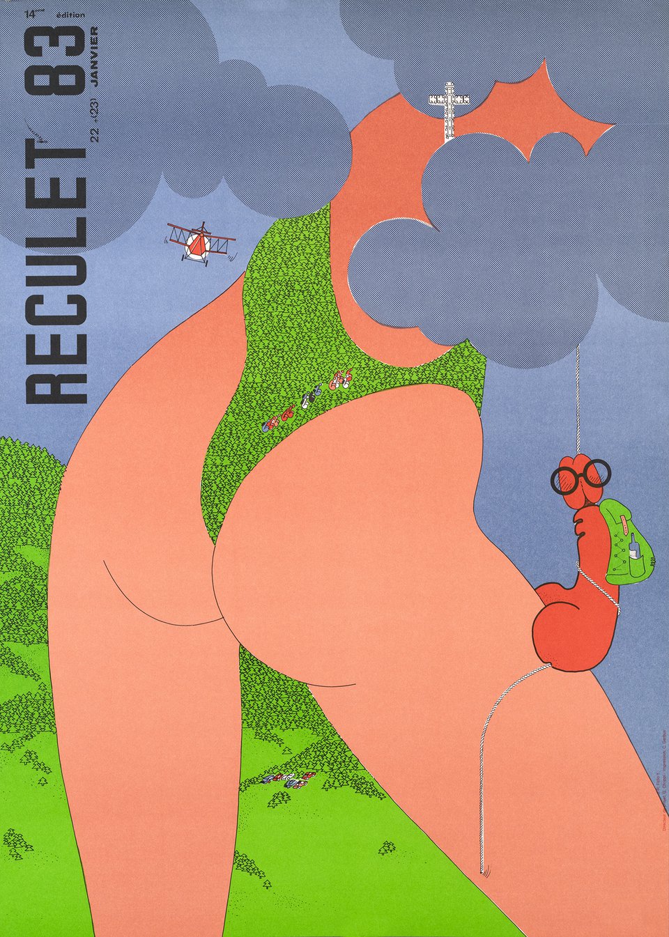 Reculet 83, 14ème édition – Affiche ancienne – R. FATIO – 1983