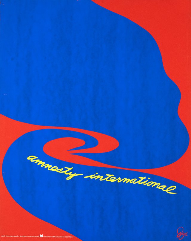 Jack Youngerman for Amnesty international, Prisoners of conscience, year 1977