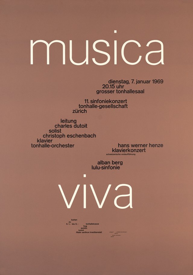 Musica viva, Tonhalle, Zürich