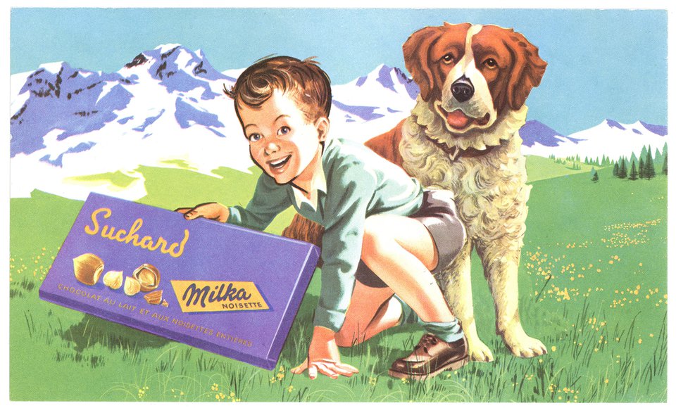 Chocolat Suchard – Affiche ancienne – ANONYMOUS – 1950