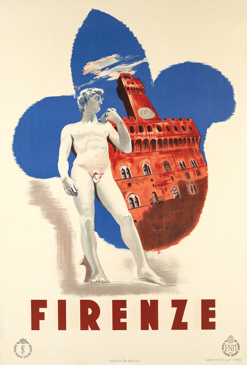 Firenze – Vintage poster – ANONYMOUS – 1950