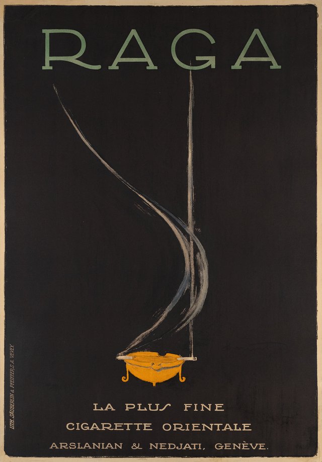 Raga, La plus fine cigarette orientale, Arslanian & Nedjati, Genève
