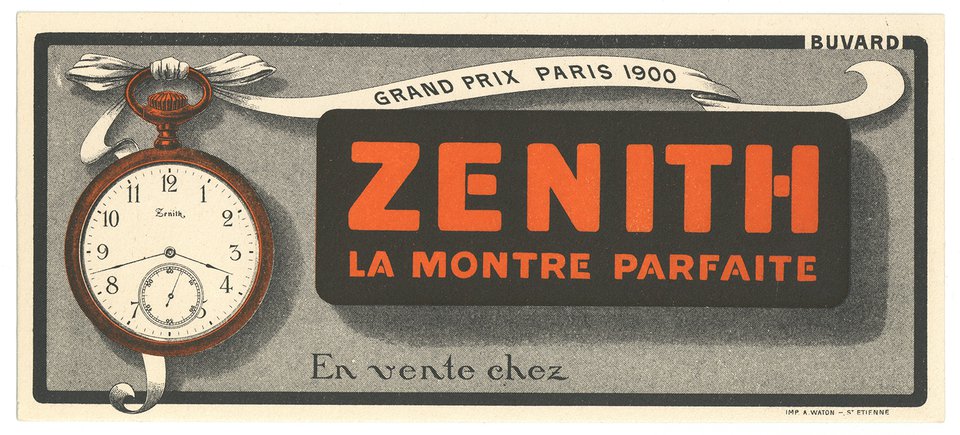 Zenith, la montre parfaite – Vintage poster – ANONYMOUS – 1900