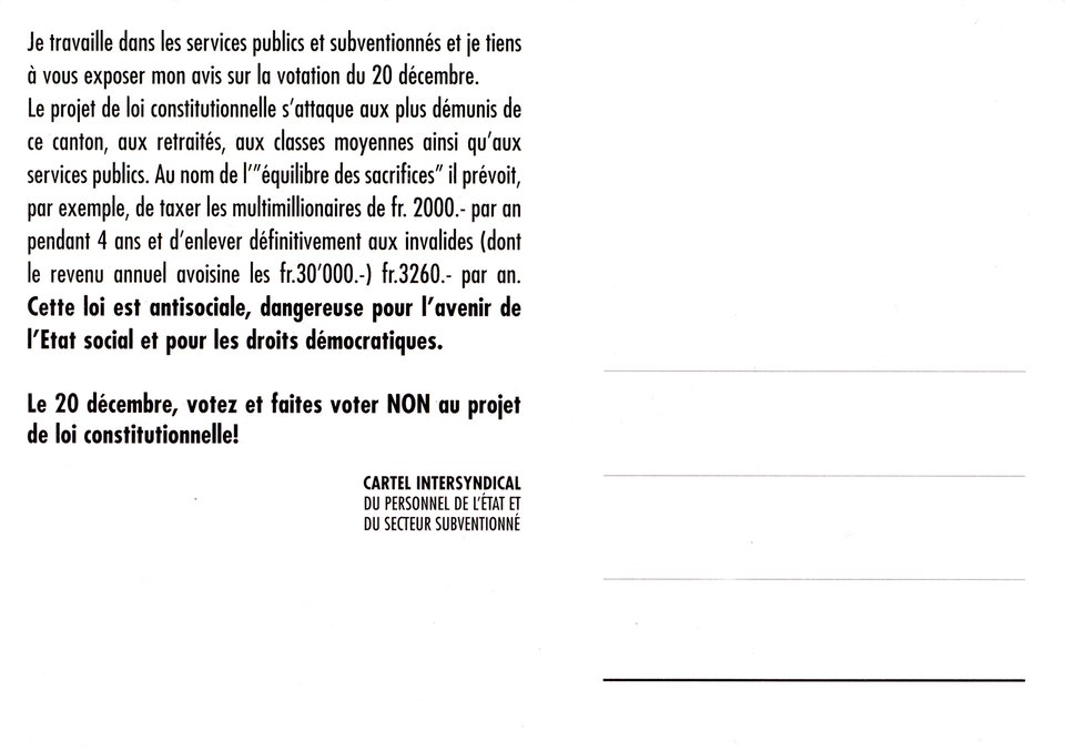 NON au piège du Projet de Loi Constitutionnelle