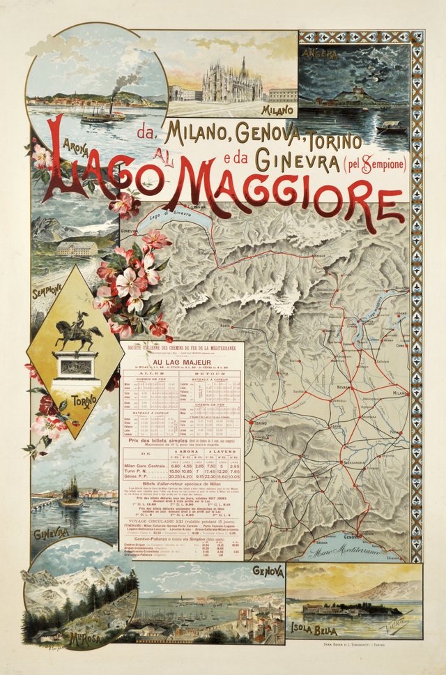 Da Milano Genova Torino e da Ginevra al Lago Maggiore Arona Genova