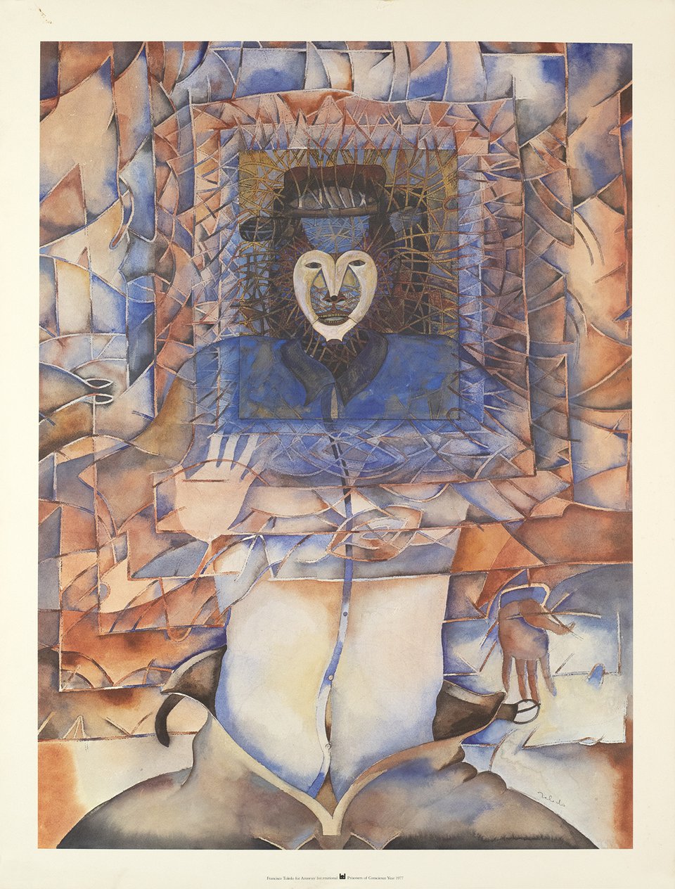 Francisco Toledo for Amnesty international, Prisoners of conscience, year 1977 – Affiche ancienne – Francisco TOLEDO – 1977