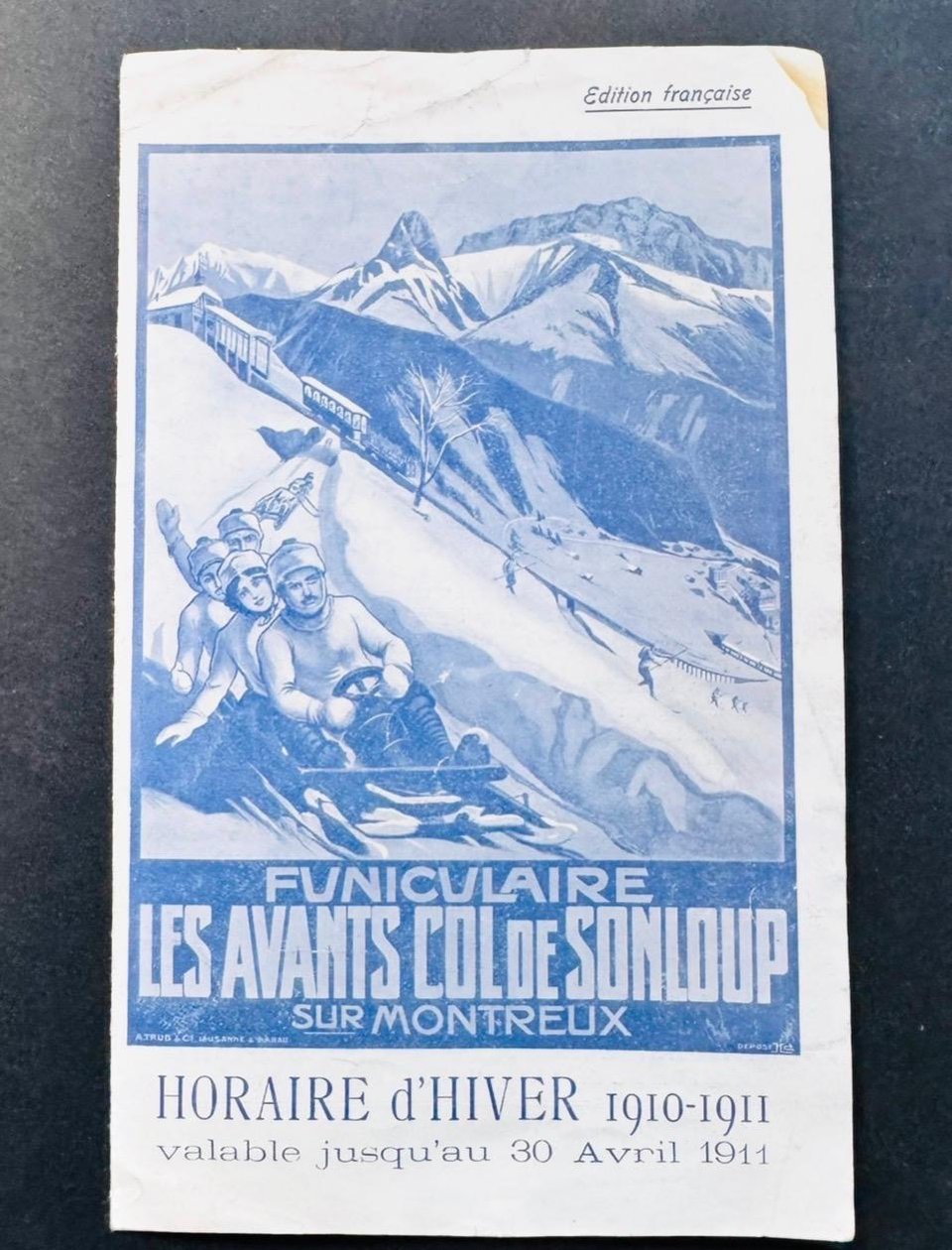 Les Avants, Funiculaire - Col de Sonloup sur Montreux