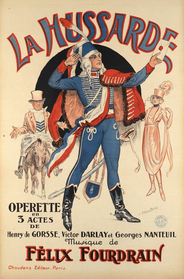 La Hussarde, Opérette en 3 actes