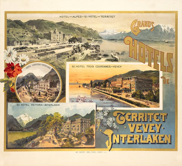 Grands Hôtels de Territet, Vevey, Interlaken