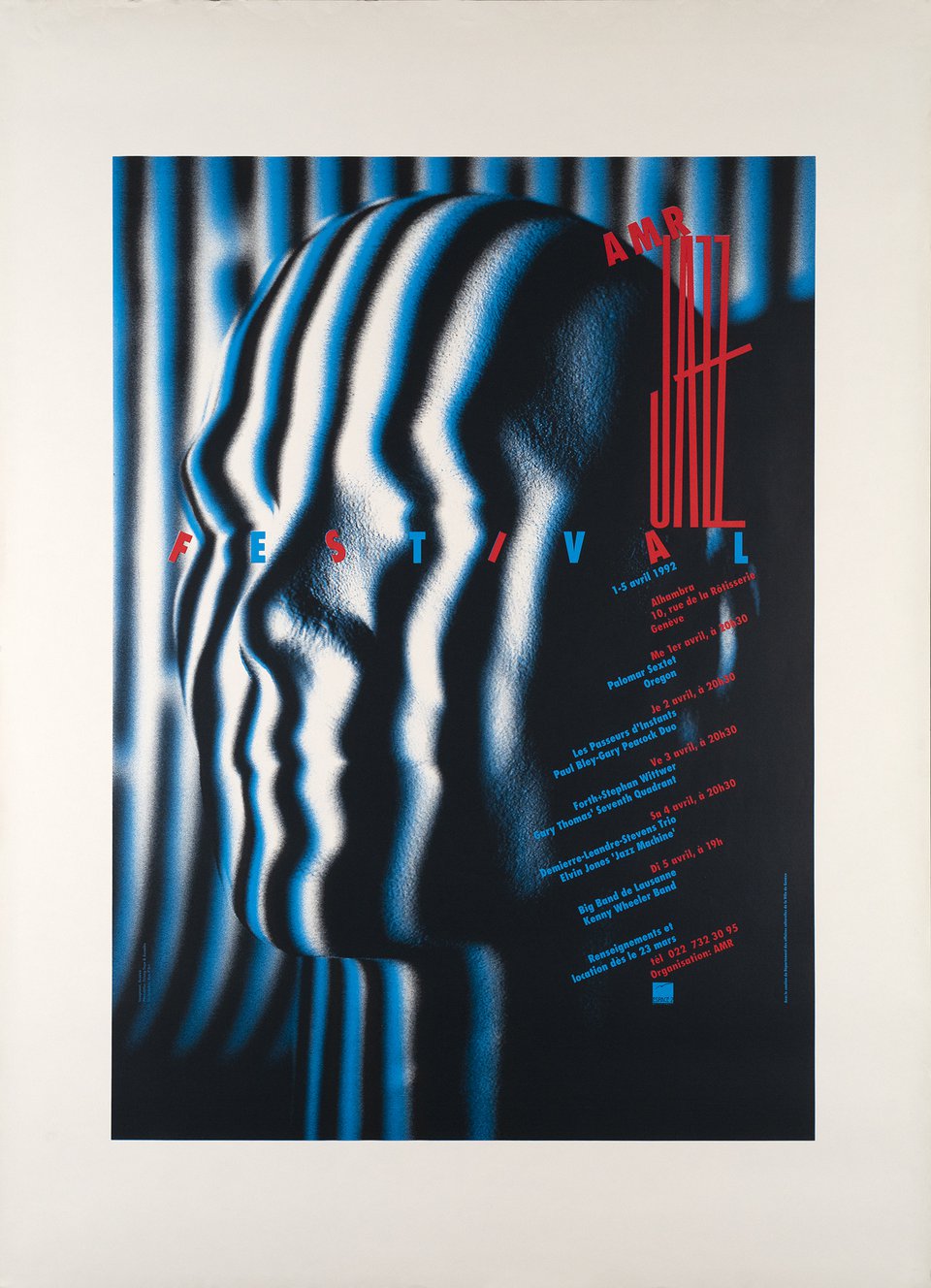 AMR Jazz Festival – Affiche ancienne – IMAGEMOT GENÈVE – 1992