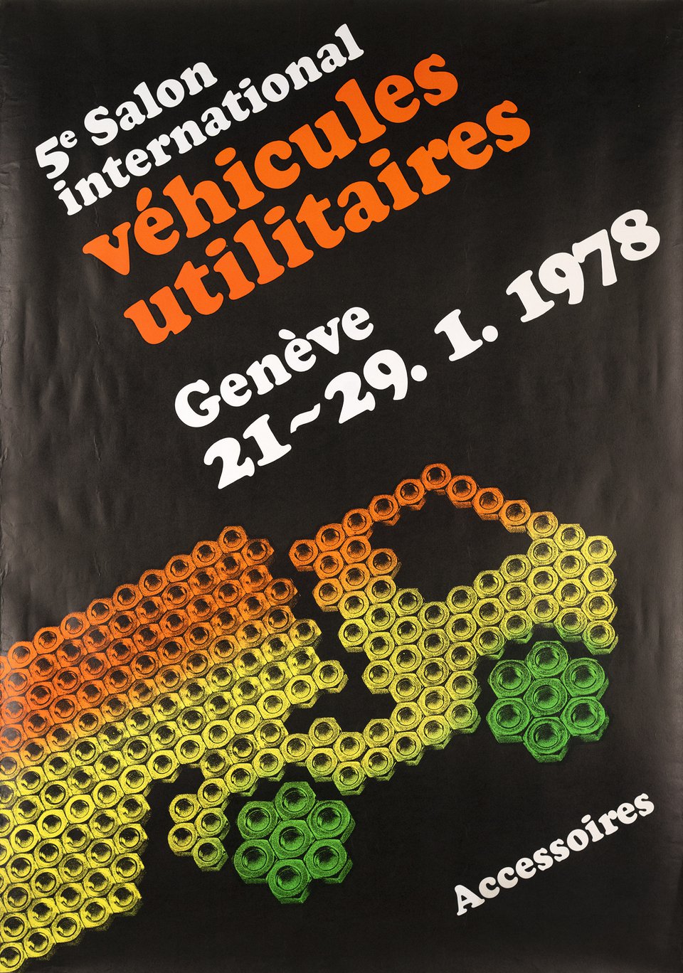 5e Salon International Véhicule Utilitaires, Accessoires, Genève – Affiche ancienne – ANONYMOUS – 1978