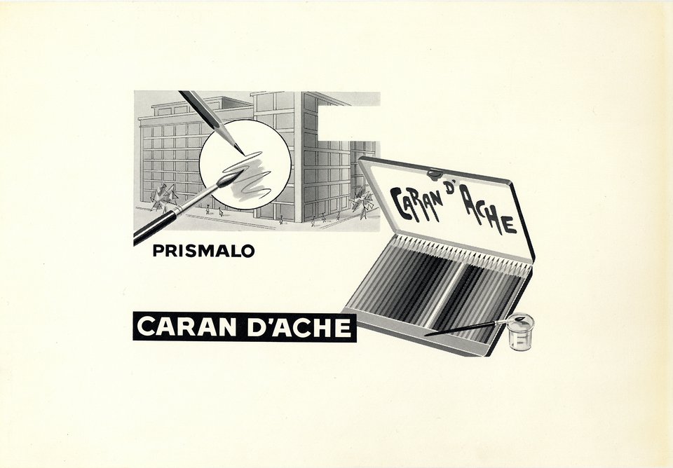 Caran d'Ache - Prismalo – Affiche ancienne – Reymond ZAHLER – None