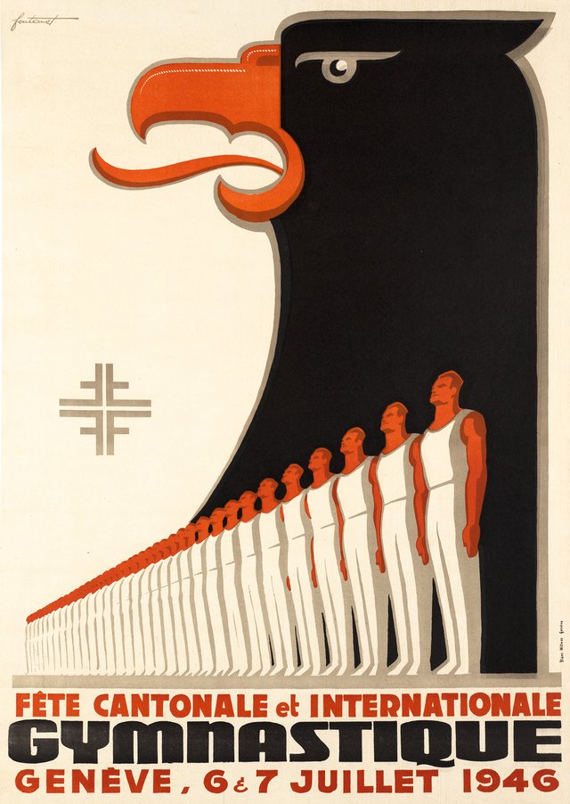 Genève, Fête cantonale et internationale de Gymnastique, Juillet 1946