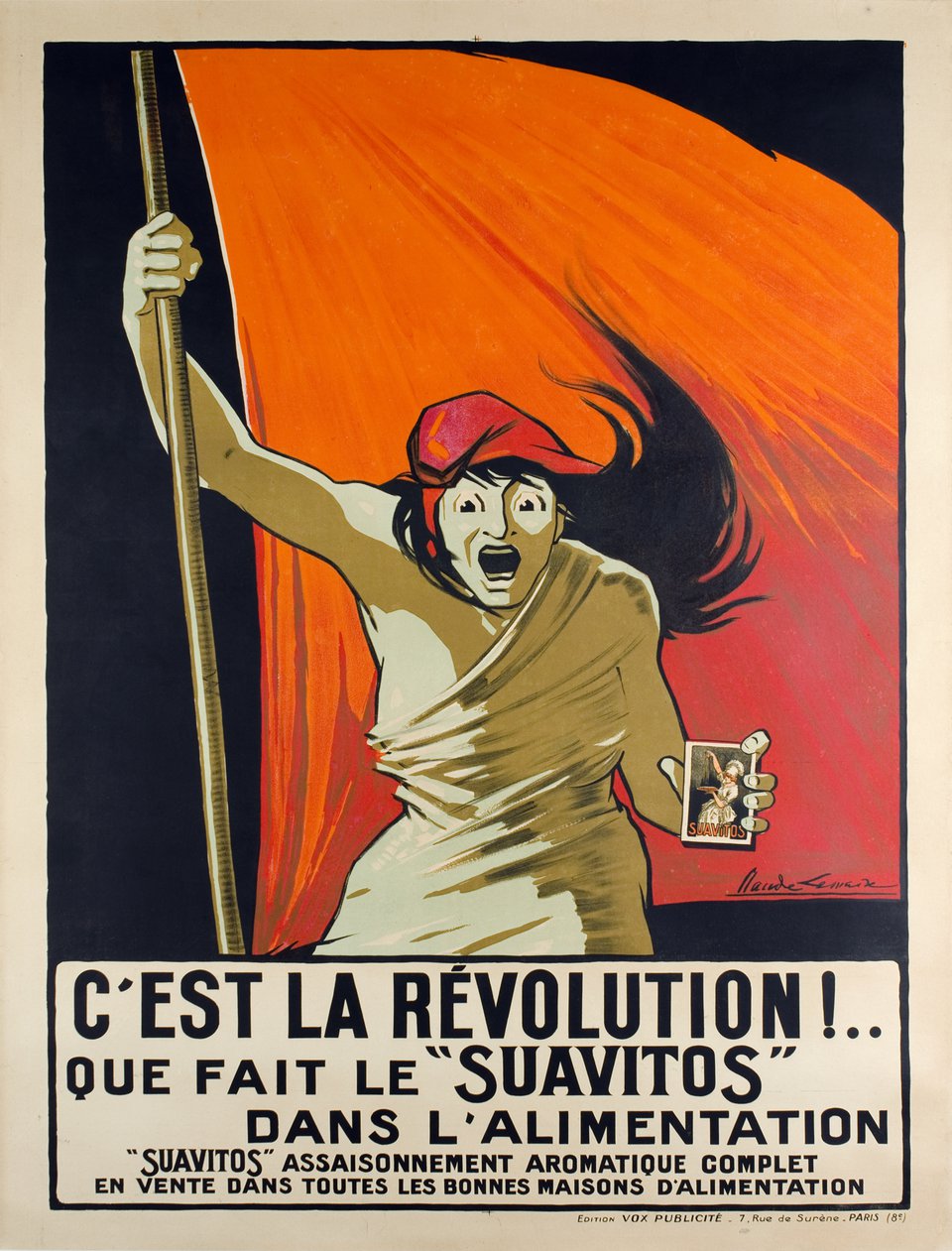 C'est la révolution que fait "SUAVITOS" DANS L'ALIMENTATION – Affiche ancienne – Claude LEMAIRE – 1910