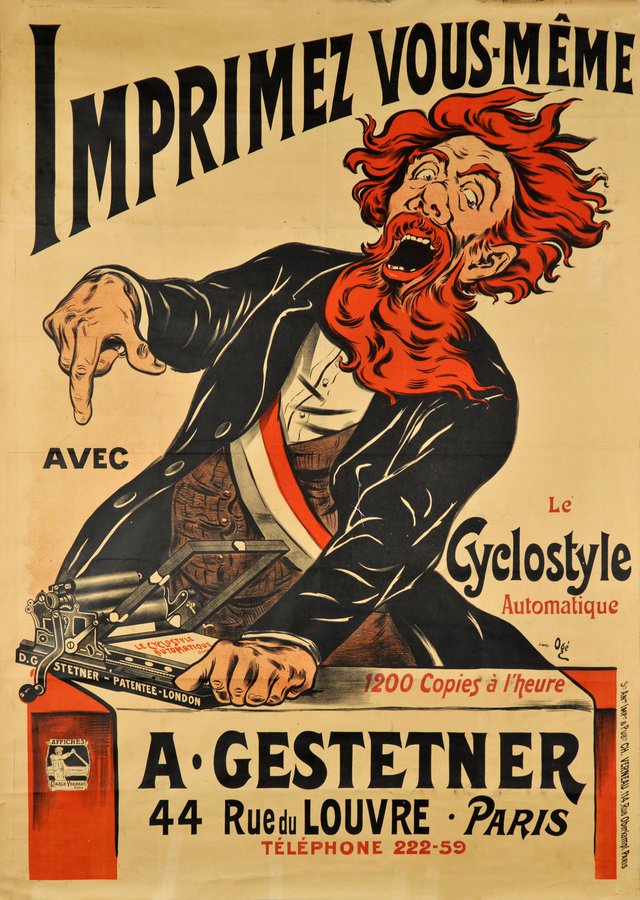 Le cyclostyle, Imprimez vous-même, A.Gestetner