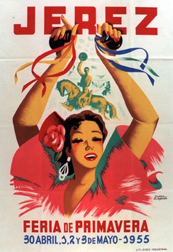 Jerez, feria de printemps, avril-mai 1955