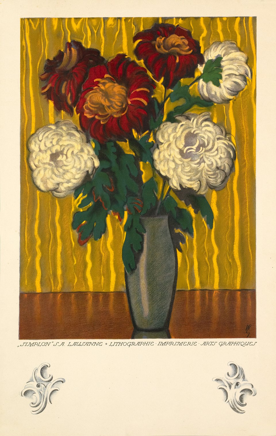 "Simplon" S.A. Lausanne, Lithographie, Imprimerie. Arts Graphique – Vintage poster – A.S. – 1925