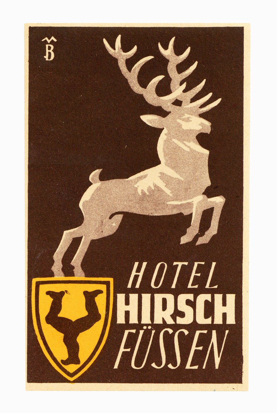Hotel Hirsch Füssen – Vintage poster – MONOGRAM – None