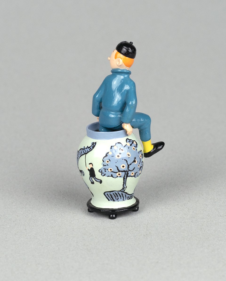 Le Lotus Bleu, Tintin sortant de la potiche, Pixi