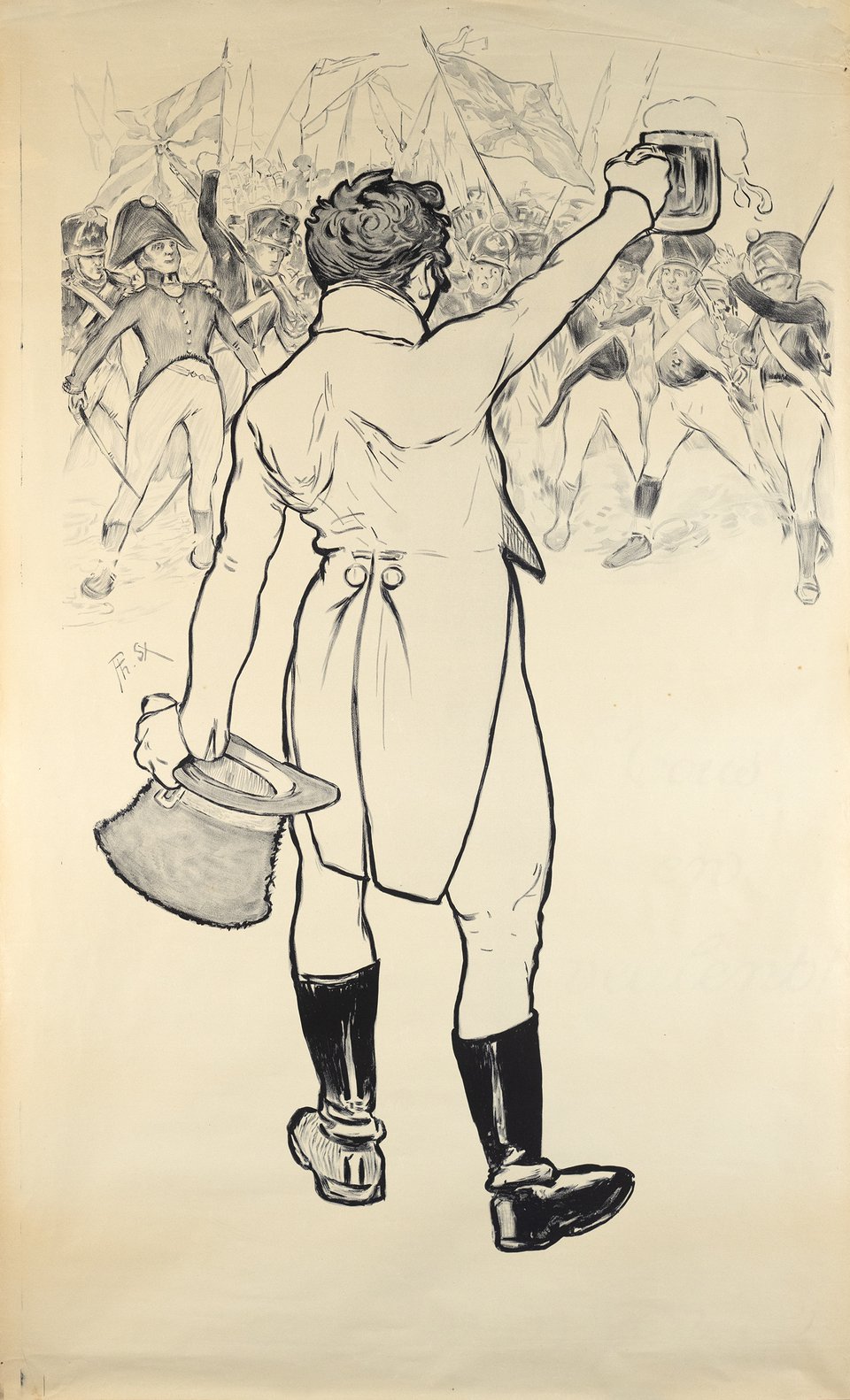 Tous en veulent, Brasserie de l'Avenir, Avant la lettre – Affiche ancienne – Philippe SEREX – 1910