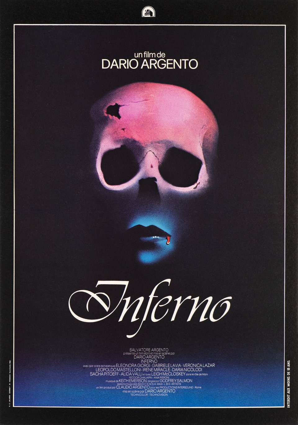 Inferno, Un film de Dario Argento – Vintage poster – ANONYMOUS – 1980