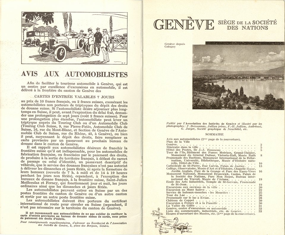 Genève, Siège de la Société des Nations