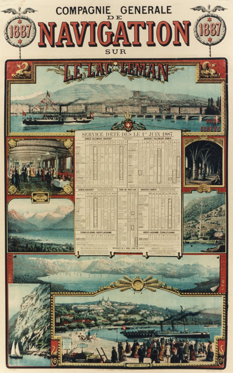 Vintage poster – Compagnie Générale de Navigation sur le Lac Léman ...