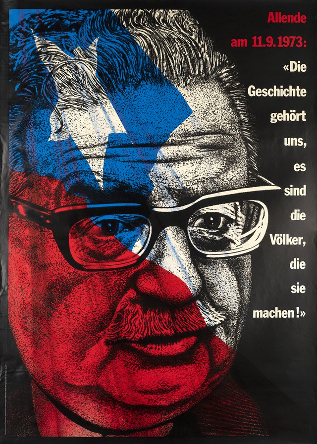 Allende am 11.9.1973: "Die Geschichte gehört uns, es sind die Völker, die sie machen!"