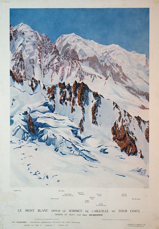 Le Mont Blanc depuis l'Aiguille du Tour, panorama