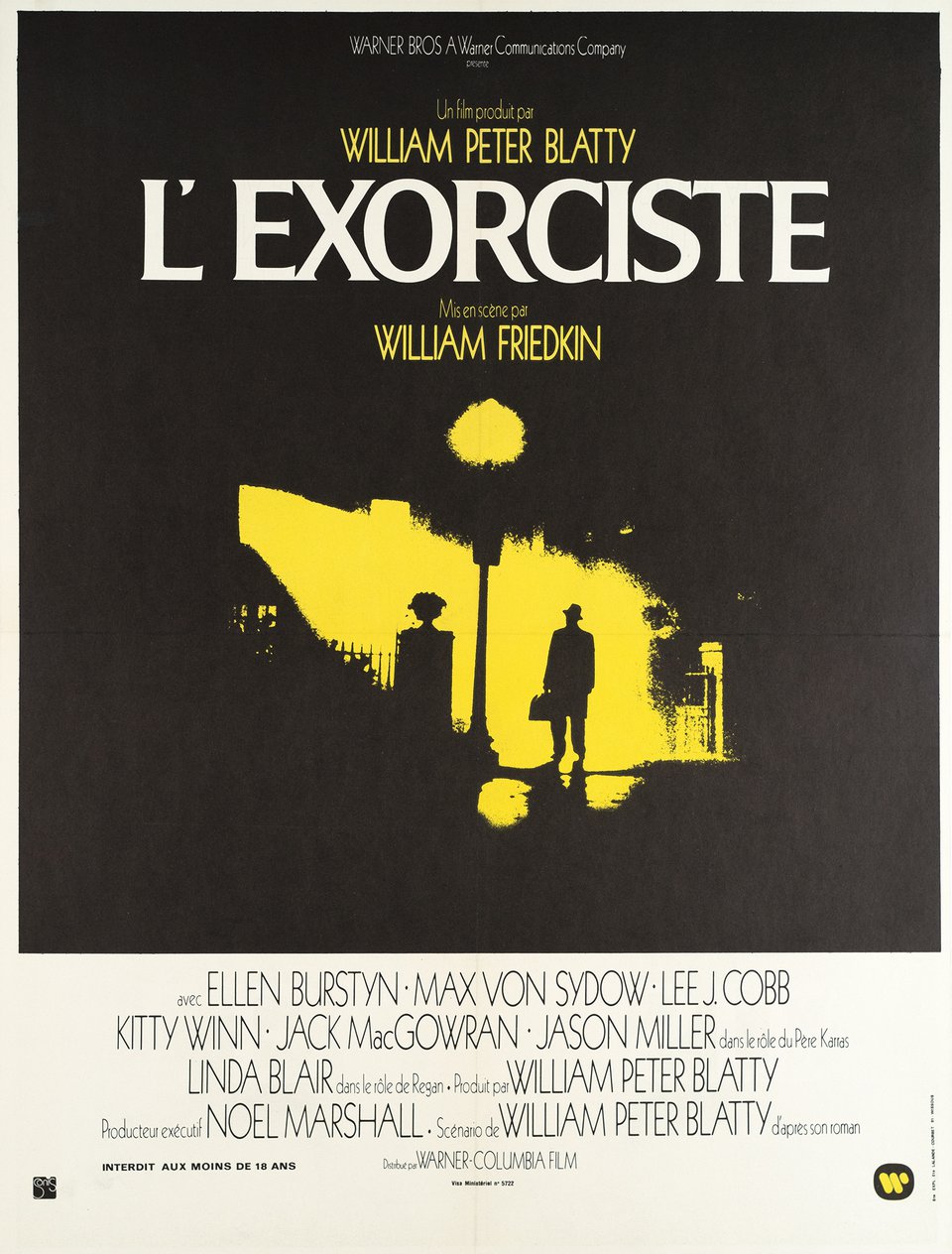 L'Exorciste, William Friedkin – Affiche ancienne – ANONYMOUS – 1974