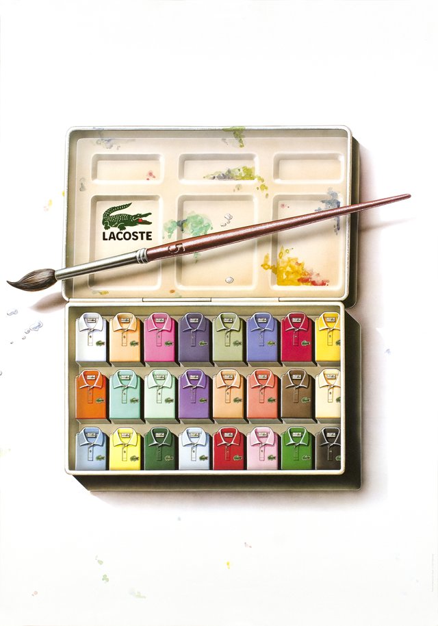 Lacoste, palette de couleurs