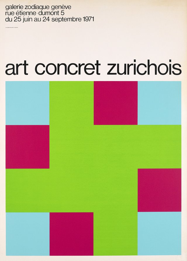 Art concret zurichois, Galerie Zodiaque, Genève