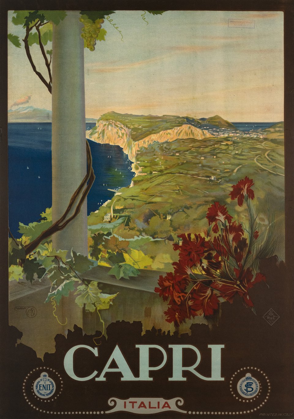 Capri, Italia. – Vintage poster – Mario BORGONI – 1920