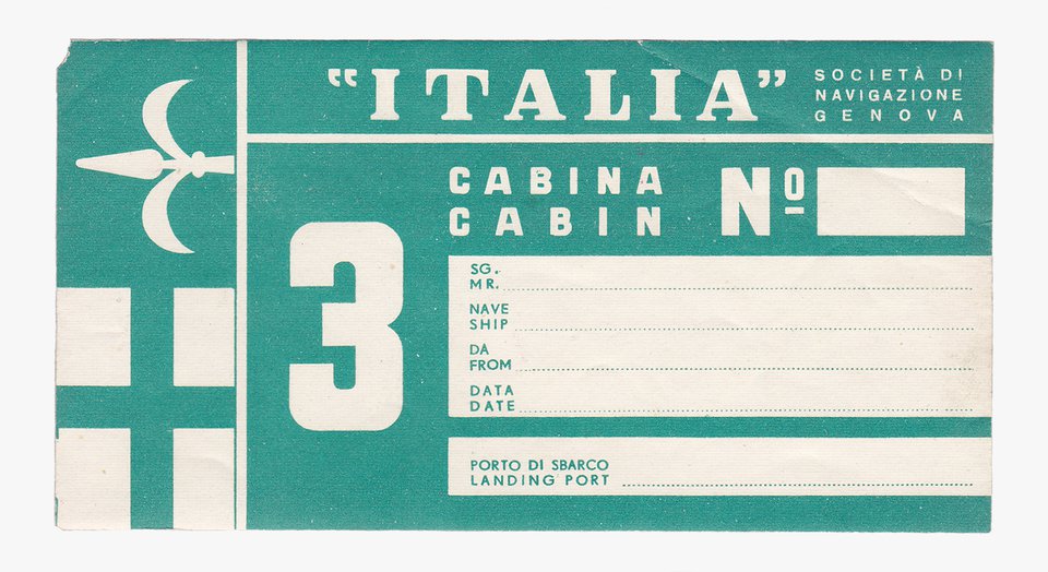 "Italia" societa di navigation Genova – Affiche ancienne – ANONYMOUS – 1932