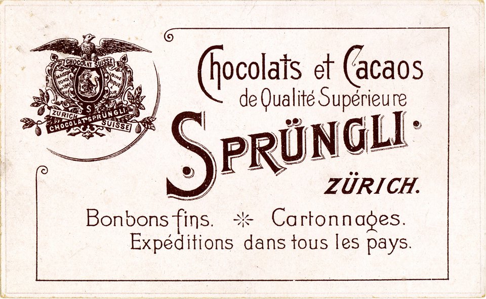 Cartes Chromos Sprungli