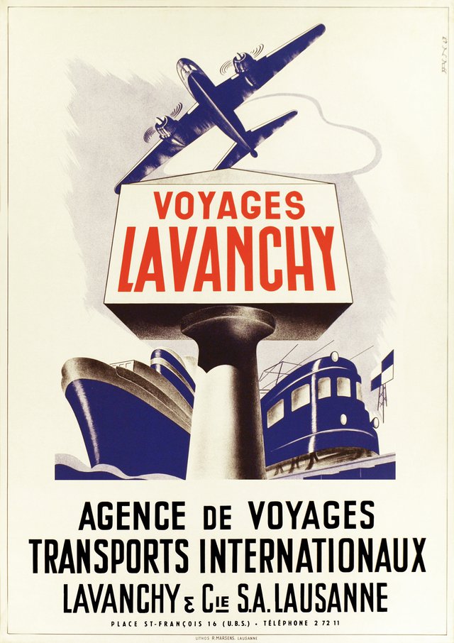 Lausanne, Voyages Lavanchy, Agence de voyages - Transports Internationaux, Lavanchy & Cie S.A. Lausanne